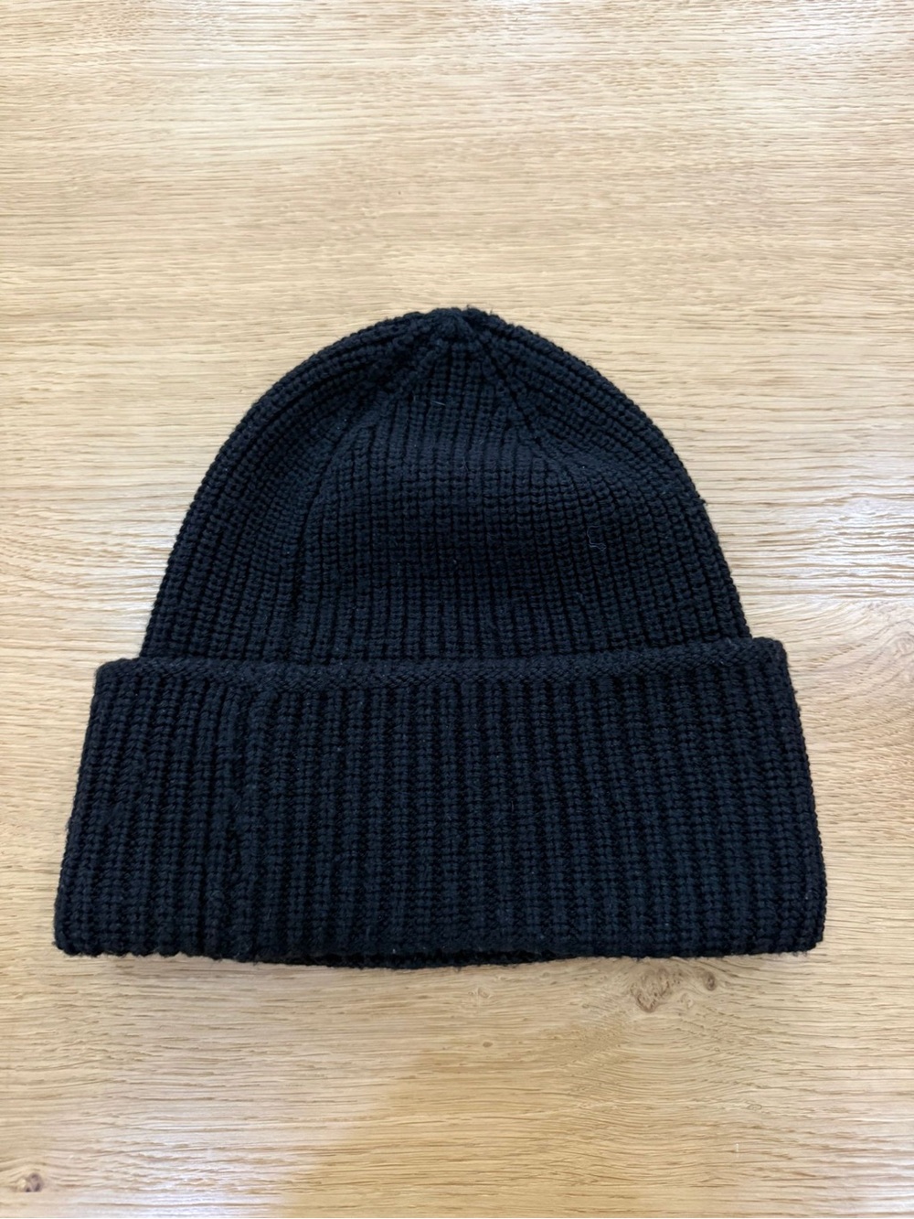 Moncler Wool Embroidered Black Beanie - Picture 3 of 4